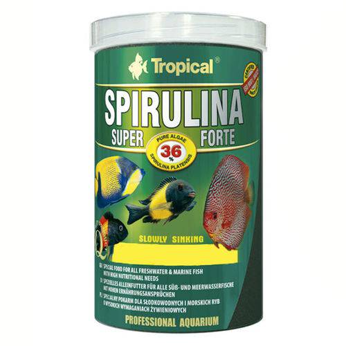 Ração P/ Peixe Super Spirulina Forte Chips 52g Tropical