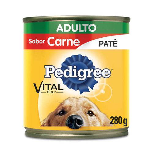 Ração Pedigree Lata Patê de Carne para Cães Adultos - 280 G