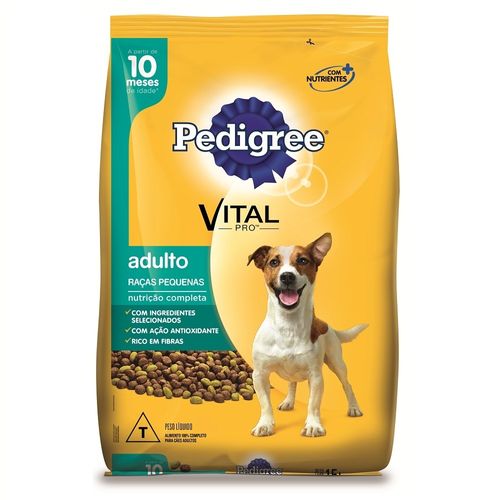 Ração Pedigree Vital Pro para Cães Adultos de Raças Pequenas 15kg