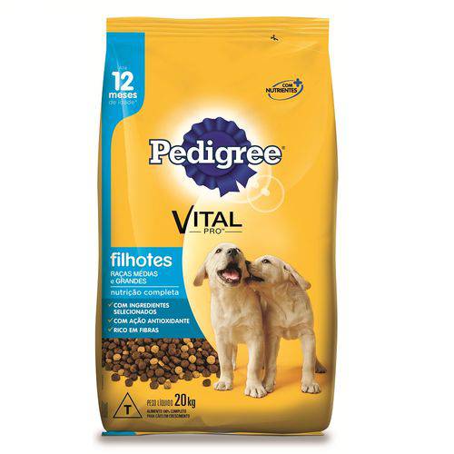 Ração Pedigree Vital Pro para Cães Filhotes de Raças Médias e Grandes - 20kg