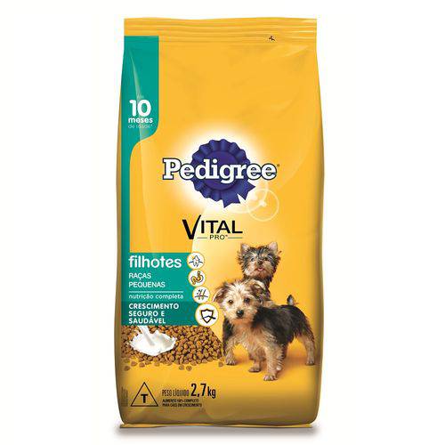 Ração Pedigree Vital Pro para Cães Filhotes de Raças Pequenas - 2,7kg