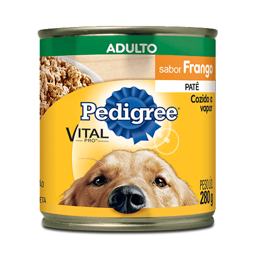 Ração Pedigree Vital Pro Patê de Frango Lata para Cães Adultos - 280g 280g