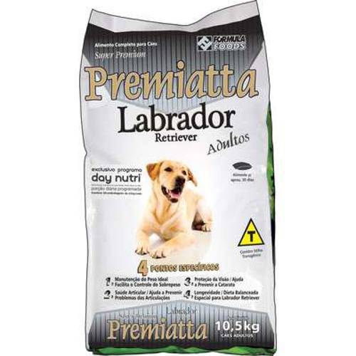 Ração Premiatta Labrador - 10,5kg