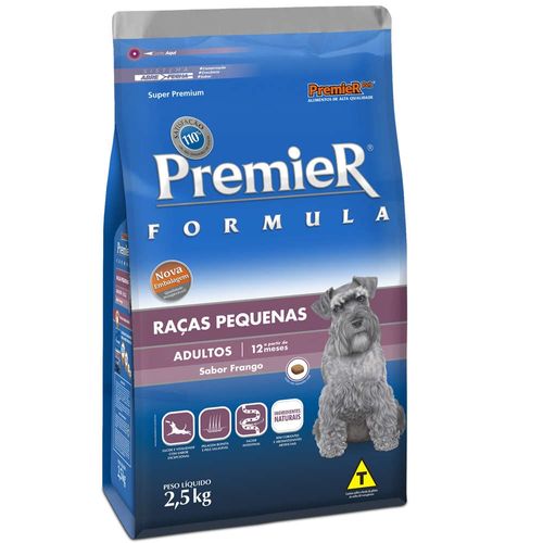 Ração Premier Cães Adultos Formula Raças Pequenas 2,5Kg