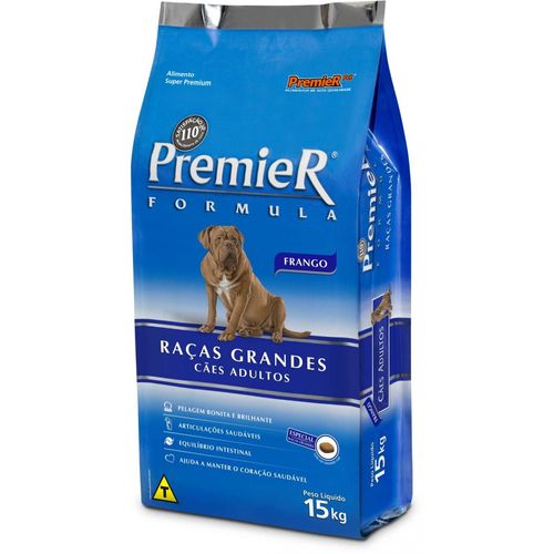 Ração Premier Cães Adultos Formula Sabor Frango Raças Grandes – 15Kg 15kg