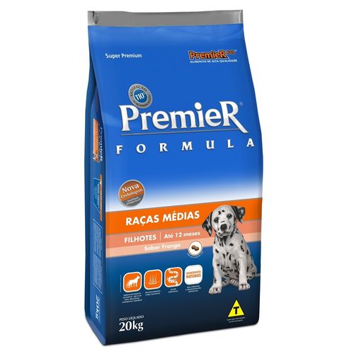 Ração Premier Formula para Cães Filhotes de Raças Médias 20kg