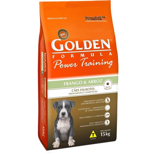 Ração Premier Golden Power Training Frango e Arroz para Cães Adultos 15kg