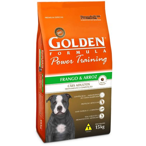 Ração Premier Golden Power Training Frango e Arroz para Cães Filhotes 15kg