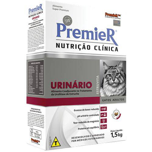 Ração Premier Nutrição Clínica para Gatos Urinário
