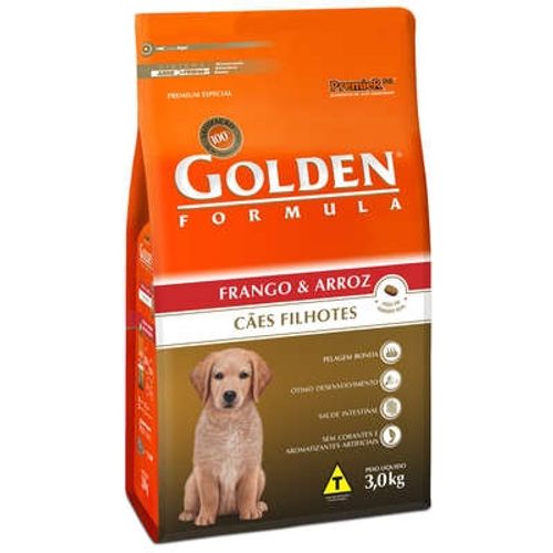 Ração Premier Pet Golden Fórmula para Cães Filhotes Sabor Frango 3kg