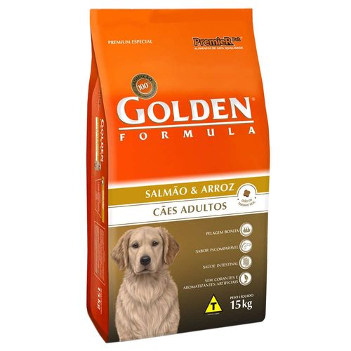 Ração Premier Pet Golden Formula Sabor Carne e Arroz para Cães Filhotes 15kg