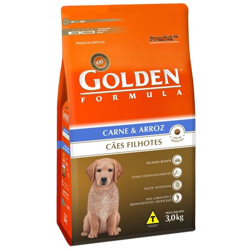 Ração Golden Cães Filhotes Formula Carne - 3Kg _ Premier Pet 3kg