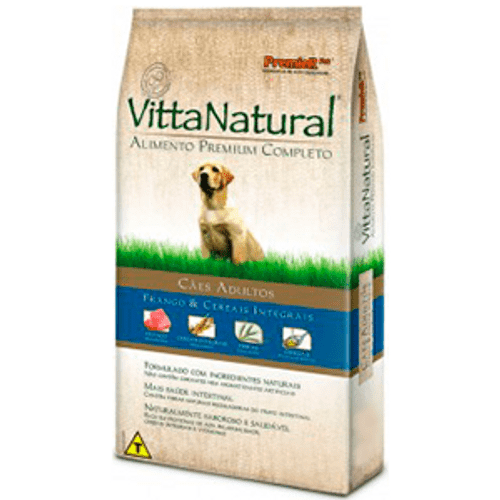 Ração Premier Vitta Natural Frango e Cereais para Cães Adultos 15kg