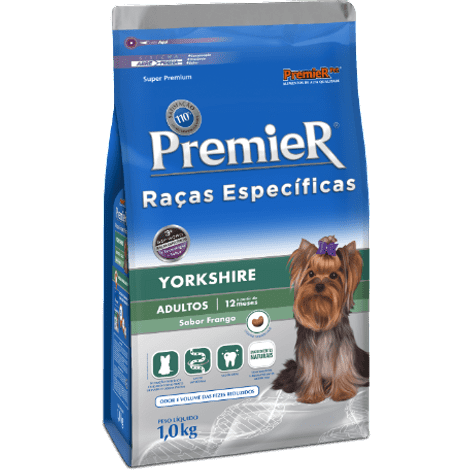 Ração Premier Yorkshire Cães Adultos 7,5 Kg