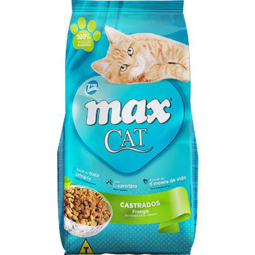 Ração Premiun Especial para Gato - Max Cat Castrados - 8kg