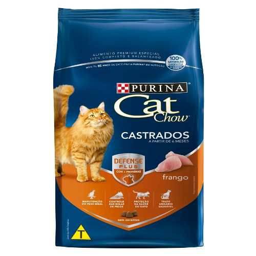 Ração Purina Cat Chow Gatos Castrados Sabor Frango 10,1kg
