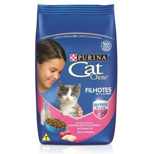 Ração Purina Cat Chow para Gatos Filhotes Sabor Leite, Carne e Peixe - 10 K G