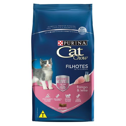 Ração Purina Cat Chow Sabor Frango & Leite para Gatos Filhotes 10,1kg
