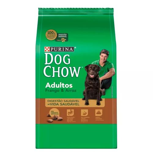 Ração Purina Dog Chow Frango e Arroz para Cães Adultos 3kg