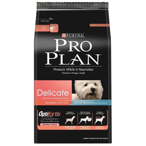 Ração Purina Pro Plan Delicate para Cães Adultos de Raças Pequenas 2kg