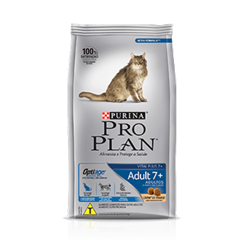 Ração Purina Pro Plan Optiage Adult 7+ para Gatos Adultos 1,5kg