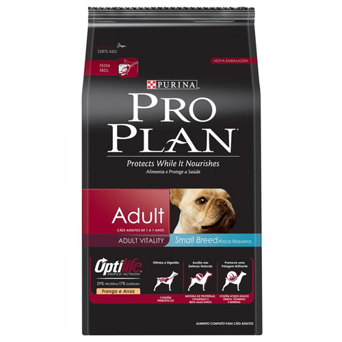 Ração Purina Pro Plan OptiLife Triple Action para Cães Adultos de Raças Pequenas 7,5kg