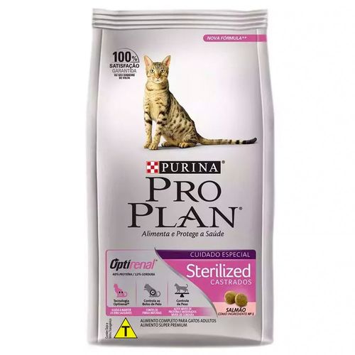 Ração Purina Pro Plan OptiRenal Sterilized para Gatos Castrados 1,5kg