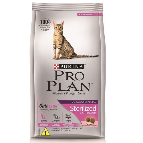 Ração Purina Pro Plan Sterilized OptiRenal para Gatos Adultos Castrados 7,5kg