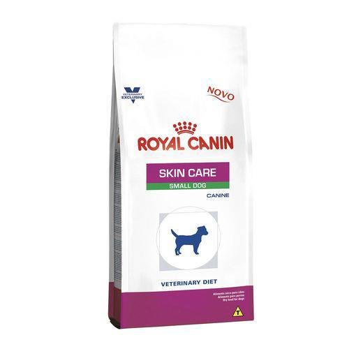 Ração Royal Canin Canine Veterinary Diet Skin Care Small Dog Cães Adultos com Doenças de Pele - 2 Kg