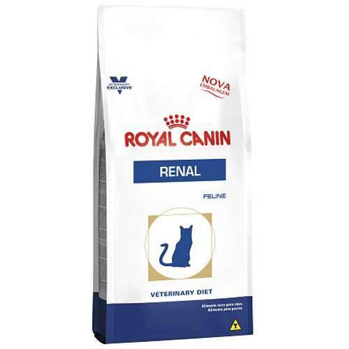 Ração Royal Canin Feline Veterinary Diet Renal para Gatos com Doenças Renais - 7,5 Kg
