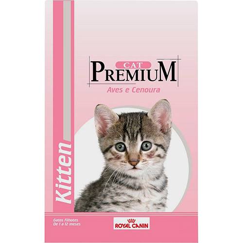 Ração Royal Canin Filhotes Kitten Premium Aves e Cenoura para Gatos - 1Kg