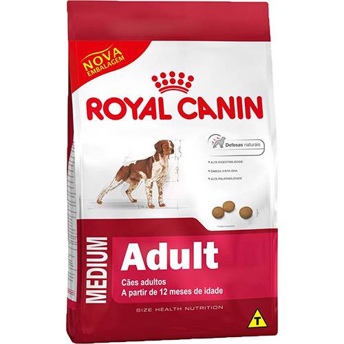 Ração Royal Canin Medium Adult para Cães Adultos de Raças Médias  - 15kg