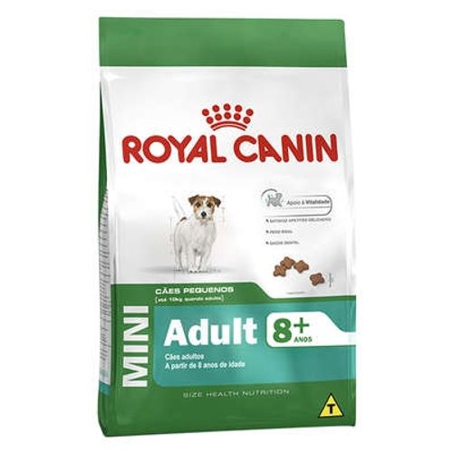 Ração Royal Canin Mini Adult 8+ para Cães Adultos de Raças Pequenas 2,5kg