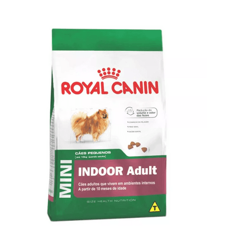 Ração Royal Canin Mini Indoor Adult 8+ para Cães Adultos para de Raças Pequenas 2,5kg