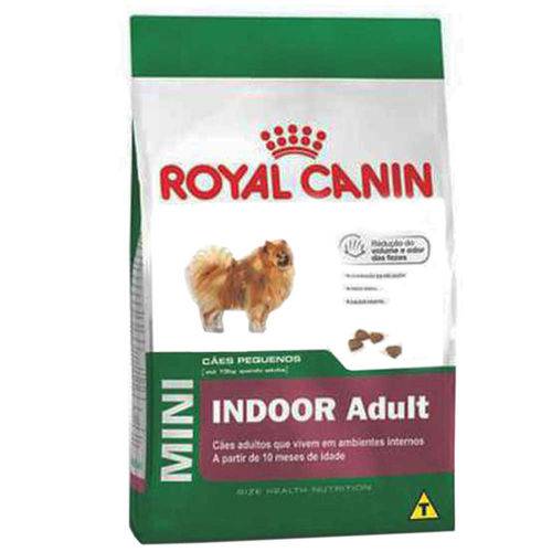 Ração Royal Canin Mini Indoor Adult para Cães Adultos que Vivem em Ambientes Internos - 7,5 Kg