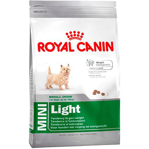 Ração Royal Canin Mini Light para Cães Adultos de Raças Pequenas com Tendência a Obesidade - 3Kg