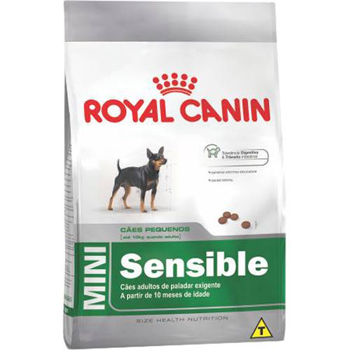 Ração Royal Canin Mini Sensible para Cães Adultos de Raças Pequenas de Paladar Sensível - 7,5Kg