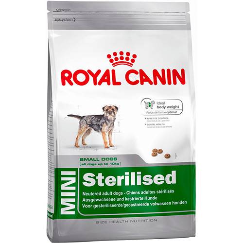 Ração Royal Canin Mini Sterilised para Cães Adultos Castrados de Raças Pequenas - 1kg