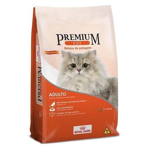 Ração Royal Canin Premium Cat Beleza da Pelagem para Gatos Adultos 1kg