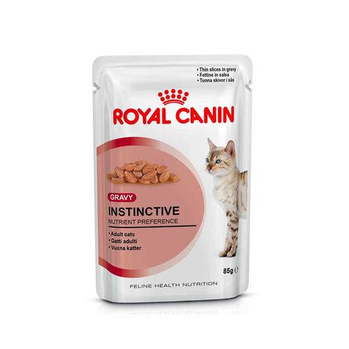 Ração Royal Canin Sachê Feline Instinctive para Gatos Adultos - 85g