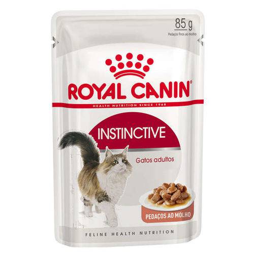 Ração Royal Canin Sachê Feline Instinctive para Gatos com Idade Acima de 12 Meses - 85 G