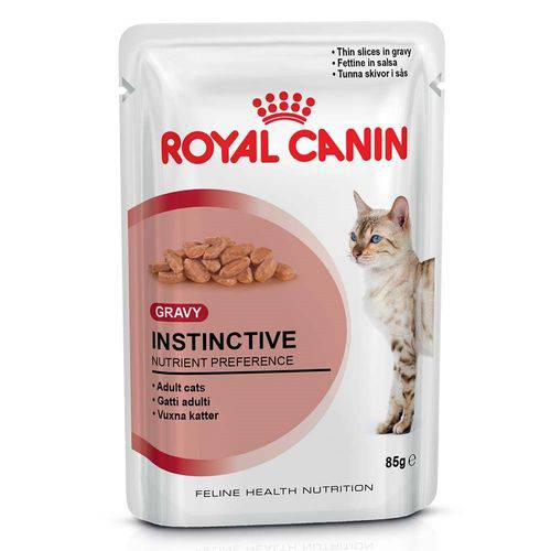 Ração Royal Canin Sachê Instinctive para Gatos Adultos - 85 Gr