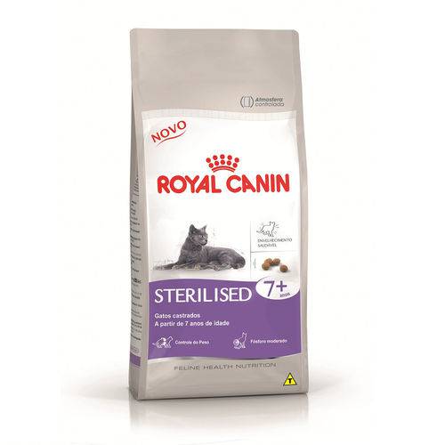 Ração Royal Canin Sterilised 7+ Gatos Adultos - 7,5Kg