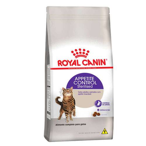 Ração Royal Canin Sterilised Appetite Control Gatos Castrados Adultos Apetite Insaciável - 1,5 Kg