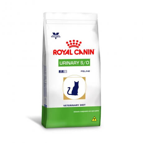 Ração Royal Canin Vet Diet Feline Urinary S/O Dissolução de Cálculos Urinários - 0,5 KG