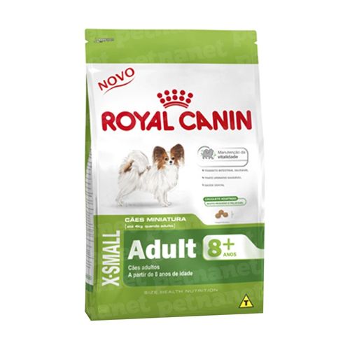 Ração Royal Canin X-Small Adult 8+ 1Kg