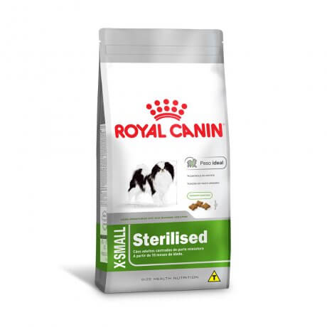 Ração Royal Canin X-Small Sterilised para Cães Adultos Castrados 1kg -