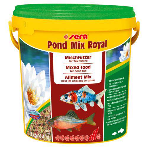 Ração Sera Pond Mix Royal 2000 Gr Mistura de Sticks e Flocos