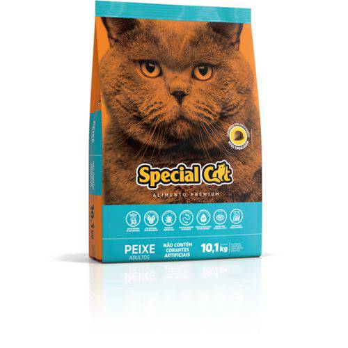 Ração Special Cat Premium Peixe para Gatos Adultos 10,1 Kg