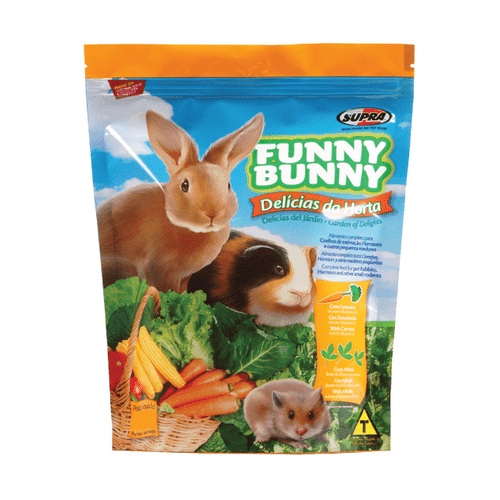 Ração Supra Funny Bunny Delícias da Horta para Roedores 500g